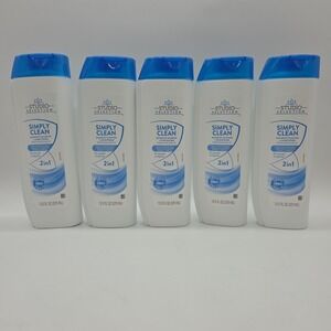 Lot Of 5 "Studio Selection" Simply Clean Dandruff Shampoo & Conditioner 2 in 1